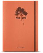 Quaderno spiralato Intempo Woodstock con elastico Carta Avorio a Righe Multicolor