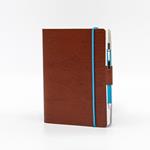 Agenda Intempo Blue Band 2023, 12 mesi giornaliera Ecopelle Beige con Elastico - 12 x 17 cm