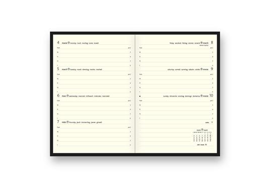 Agenda InTempo 2025, 12 mesi, Ciak Classic Evo, settimanale, Rosso - 9 x 13 cm - 4