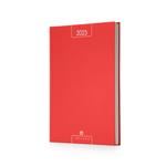 Agenda Intempo Alfa 2023, 12 mesi, giornaliera, in Papercoat, Rosso - 21 x 30 cm