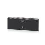 Planner Intempo Text 2023, 12 mesi, settimanale, in Papercoat, Nero - 30 x 10 cm