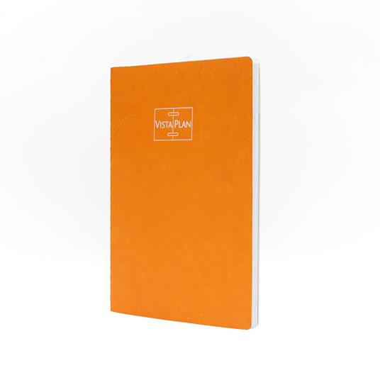 Agenda Docente 16 Mesi, giornaliera, 2025-2026, Vistaplan Intempo, Arancione - 15 x 21 cm