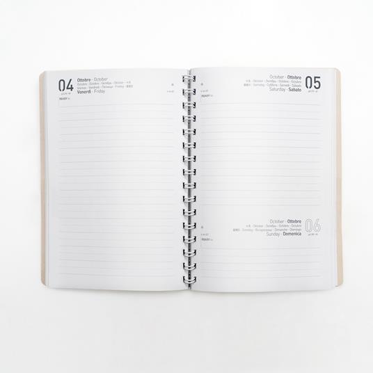 Agenda Docente 16 Mesi, giornaliera, 2025-2026, Vistaplan Intempo, Arancione - 15 x 21 cm - 2