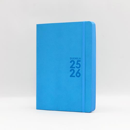 Agenda 16 Mesi, giornaliera, Monobloc 2025-2026, Intempo, Azzzurro - 15 x 21 cm