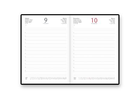 Agenda InTempo 2025, 12 mesi, Gate Paint, giornaliera, Verde - 15 x 21 cm - 3