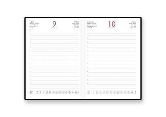 Agenda InTempo 2025, 12 mesi, Gate Paint, giornaliera, Verde - 15 x 21 cm - 3