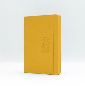 Agenda 16 Mesi, giornaliera, Monobloc 2025-2026, Intempo, Giallo - 12 x 17 cm