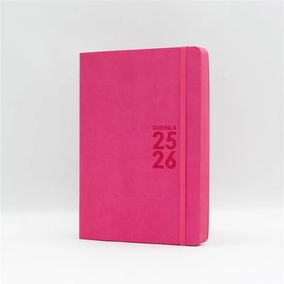 Agenda 16 Mesi, giornaliera, Monobloc 2025-2026, Intempo, Rosa - 15 x 21 cm
