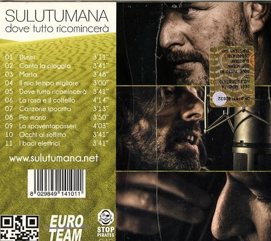 Dove tutto ricomincerà - CD Audio di Sulutumana - 2