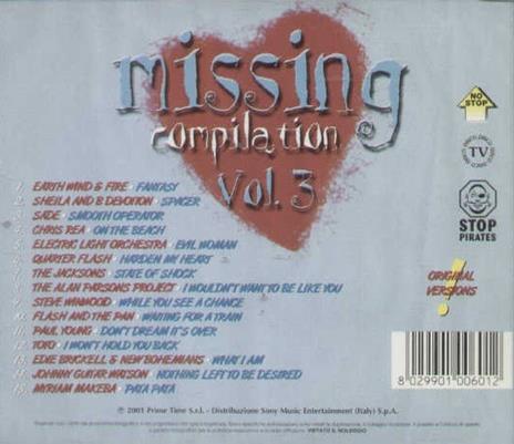 Missing Compilation vol.3 - CD Audio - 2