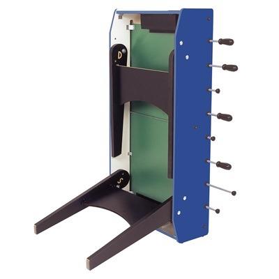 Calciobalilla In Mdf Blu Con Aste Uscenti e Gambe Pieghevoli Garlando F-20 - 5