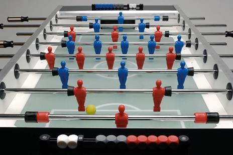 Calciobalilla In Mdf Con Aste Uscenti E Campo Gioco Lungo Garlando Master Champion Itsf - 3