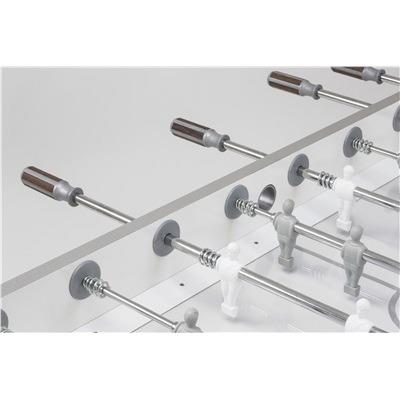 Calciobalilla In Mdf Con Aste Rientranti Garlando G-500 Pure White - 6