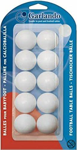 Garlando - Palline da Calcio Standard Unisex, 33,1 mm, Colore: Bianco - 2