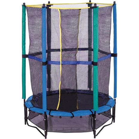 Trampolino Tappeto Elastico Per Esterno Con Rete Di Protezione Diametro 140Cm Garlando Combi Xs