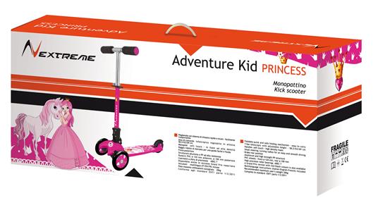 Monopattino A Tre Ruote Adventure Kid Princess Fucsia - 3