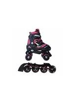 Pattini a rotelle trasformabili in pattini in linea 2in1 REVERSE fucsia misura M