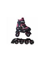 Pattini a rotelle trasformabili in pattini in linea 2in1 REVERSE fucsia misura M