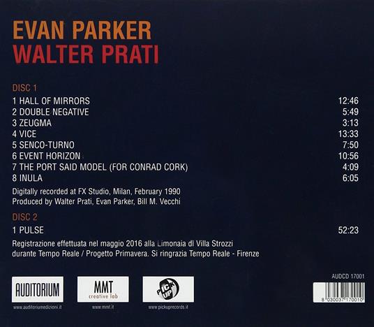 Hall of Mirrors - Pulse - CD Audio di Evan Parker,Walter Prati - 2