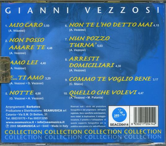 Collection vol.1 - CD Audio di Gianni Vezzosi - 2