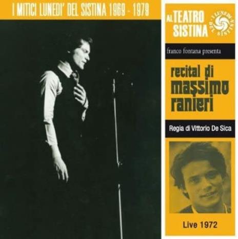 Recital (I lunedì del Sistina) - CD Audio di Massimo Ranieri