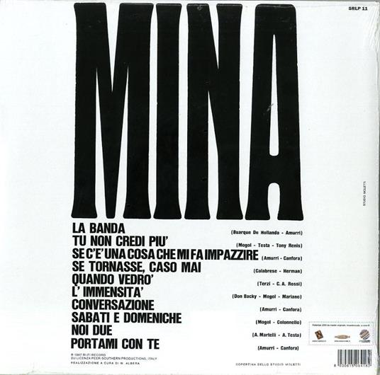 Sabato sera. Studio Uno 1967 (Picture Disc) - Vinile LP di Mina - 2