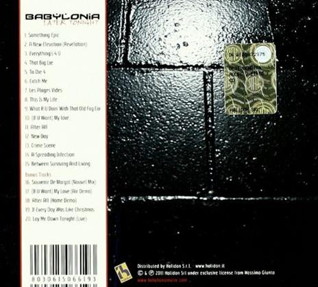 Later Tonight - CD Audio di Babylonia - 2