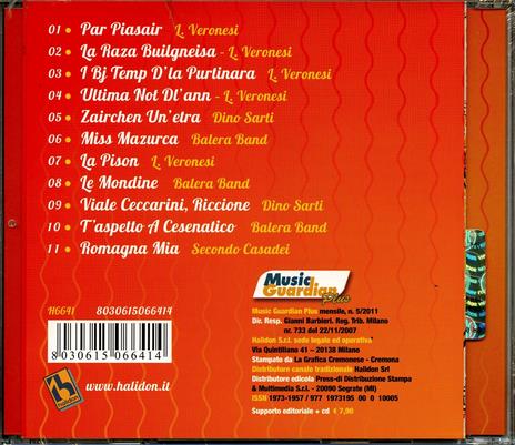 I canti popolari dell'Emilia Romagna - CD Audio - 2