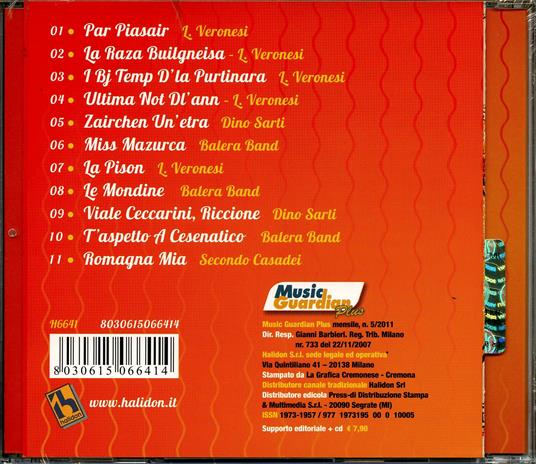 I canti popolari dell'Emilia Romagna - CD Audio - 2