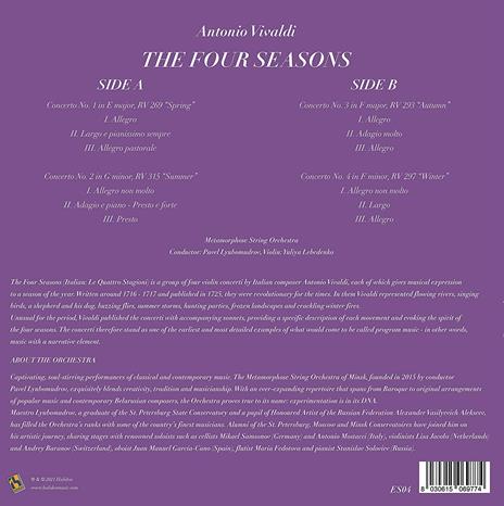 Le quattro stagioni - Vinile LP di Antonio Vivaldi,Metamorphose String Orchestra - 2