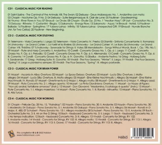 Classical Music for... - CD Audio - 2