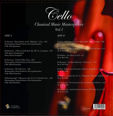 Cello. Classical Music Masterpieces vol. 1 - Vinile LP - 2