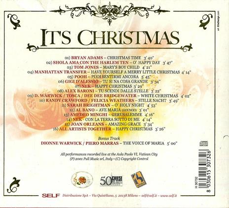 It's Christmas. Natale in Vaticano - CD Audio - 2