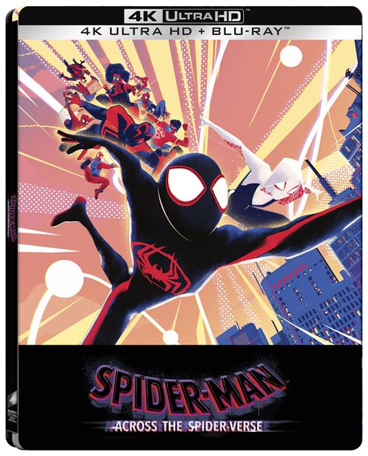 Spider-Man. Across the Spider-Verse. Steelbook (Blu-ray + Blu-ray Ultra HD 4K) di Joaquim Dos Santos,Kemp Powers,Justin K. Thompson - Blu-ray + Blu-ray Ultra HD 4K