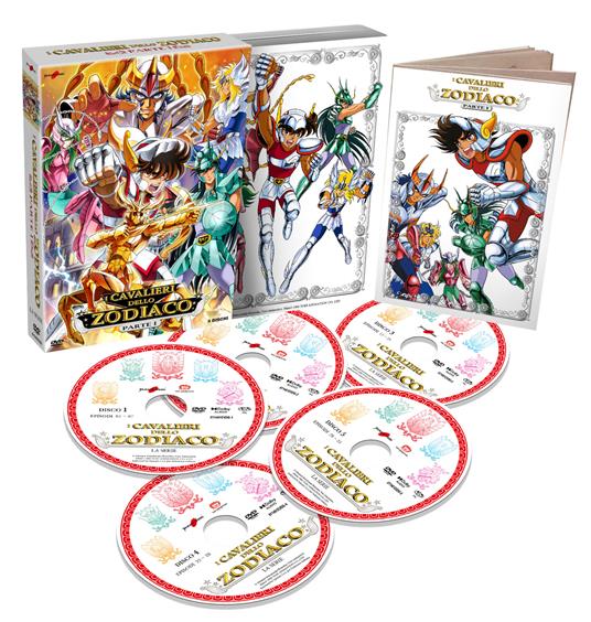 I Cavalieri dello Zodiaco Pt. 1 (5 DVD) New Edition + Booklet  di Kōzō Morishita,Kazuhito Kikuchi - 2