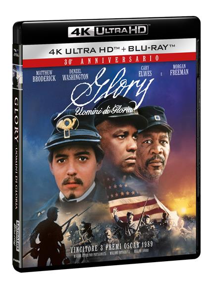 Glory. Uomini di gloria (Blu-ray + Blu-ray Ultra HD 4K) di Edward Zwick - Blu-ray + Blu-ray Ultra HD 4K