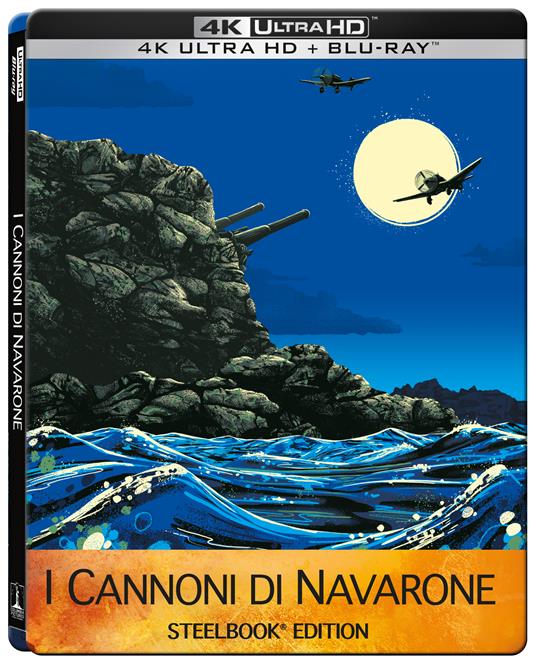 I cannoni di Navarone. Steelbook (Blu-ray + Blu-ray Ultra HD 4K) di J. Lee Thompson - Blu-ray + Blu-ray Ultra HD 4K