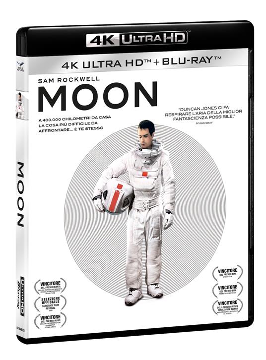 Moon (Blu-ray + Blu-ray Ultra HD 4K) di Duncan Jones -  Blu-ray + Blu-ray Ultra HD 4K