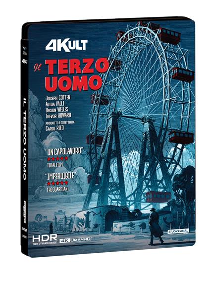 Il Terzo Uomo "4kult" + Card Numerata (Blu-ray 4k + Blu-ray HD) di Carol Reed - Blu-ray + Blu-ray Ultra HD 4K