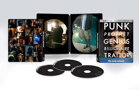 The Social Network. Steelbook (2 Blu-ray + Blu-ray Ultra HD 4K) di David Fincher - Blu-ray + Blu-ray Ultra HD 4K - 2