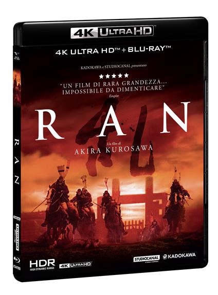 Ran (Blu-ray + Blu-ray Ultra HD 4K) di Akira Kurosawa - Blu-ray + Blu-ray Ultra HD 4K