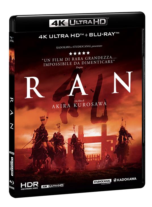 Ran (Blu-ray + Blu-ray Ultra HD 4K) di Akira Kurosawa - Blu-ray + Blu-ray Ultra HD 4K