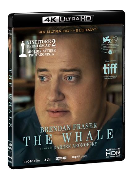 The Whale (Blu-ray + Blu-ray Ultra HD 4K) di Darren Aronofsky - Blu-ray + Blu-ray Ultra HD 4K
