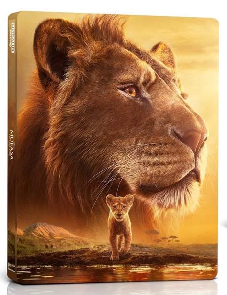 Mufasa. Il Re Leone. Steelbook (Blu-ray + Blu-ray Ultra HD 4K) di Barry Jenkins - Blu-ray + Blu-ray Ultra HD 4K