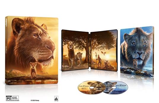 Mufasa. Il Re Leone. Steelbook (Blu-ray + Blu-ray Ultra HD 4K) di Barry Jenkins - Blu-ray + Blu-ray Ultra HD 4K - 2