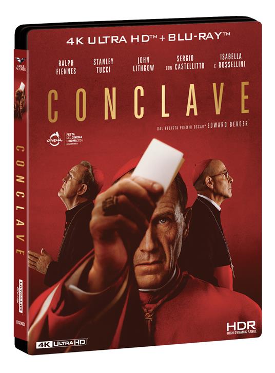 Conclave (Blu-ray + Blu-ray Ultra HD 4K) di Edward Berger - Blu-ray + Blu-ray Ultra HD 4K