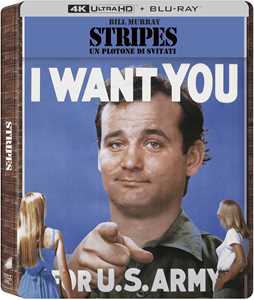 Film Stripes. Un Plotone Di Svitati. Steelbook (Blu-ray + Blu-ray Ultra HD 4K) Ivan Reitman