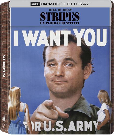 Stripes. Un Plotone Di Svitati. Steelbook (Blu-ray + Blu-ray Ultra HD 4K) di Ivan Reitman - Blu-ray + Blu-ray Ultra HD 4K