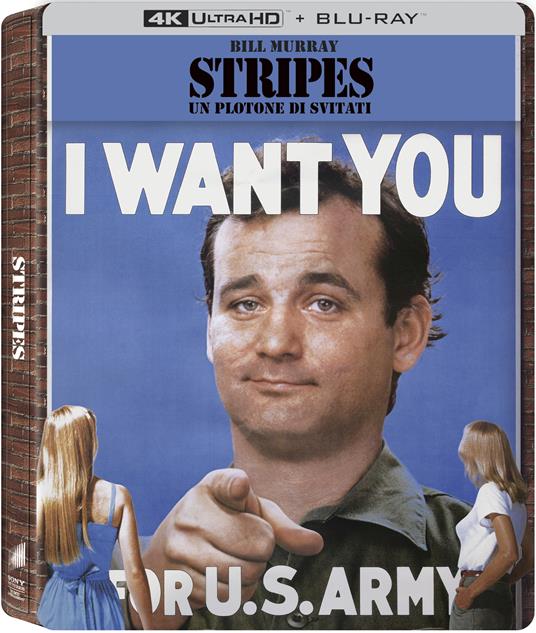 Stripes. Un Plotone Di Svitati. Steelbook (Blu-ray + Blu-ray Ultra HD 4K) di Ivan Reitman - Blu-ray + Blu-ray Ultra HD 4K