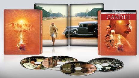 Gandhi. Steelbook (2 Blu-ray + 2 Blu-ray Ultra HD 4K) di Richard Attenborough - Blu-ray + Blu-ray Ultra HD 4K - 2